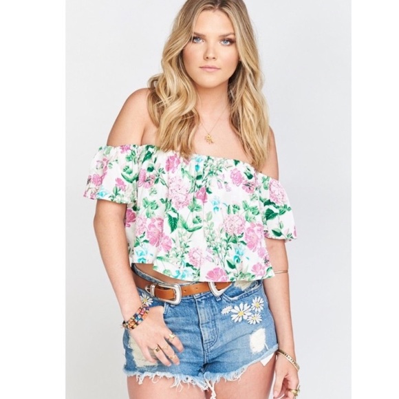 Show Me Your MuMu Ella Top- Poppies and Cream - Picture 3 of 7